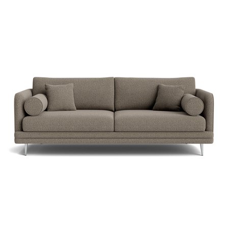 Florence 3 personers sofa - Nordic Grå - Inkl. 4 puder - Elegant og robust design - 210x95x82cm - Sofa, 3 personers sofa
