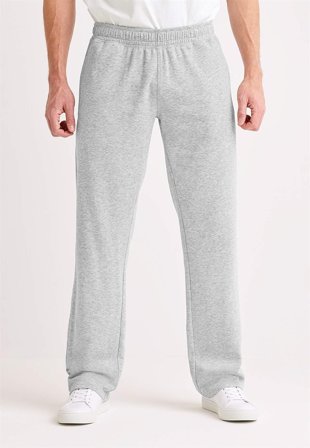 Cellbes of Sweden - Bekväm sweatshirtbyxa med bakfickor - ljus gråmelange - för herrar - 8XL
