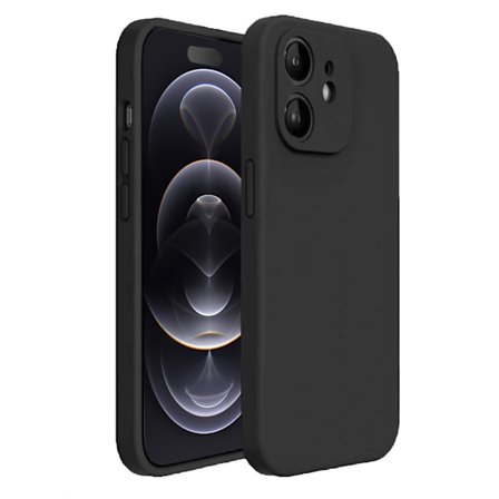 iPhone 12 Mini Skal - Matt Svart med Kameraskydd | Slitstarkt och Stilrent Skydd