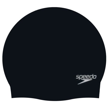 Speedo Plain Moulded Silicone Cap accessories Black OneSize
