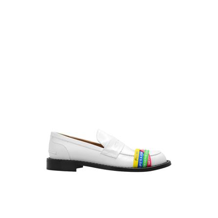 JW Anderson, Leather loafers Biały, Kobieta, Rozmiar: 36 EU