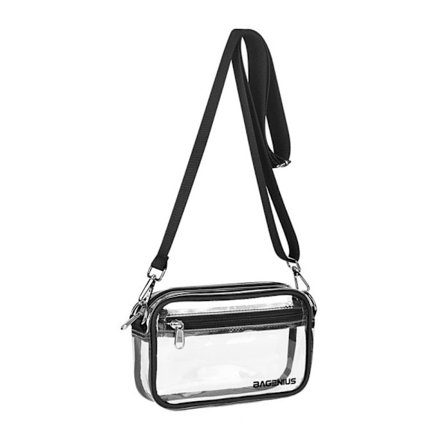 Klar Crossbody Bag Gjennomsiktig Messenger Bag Gjennomsiktig Stadium Bag
