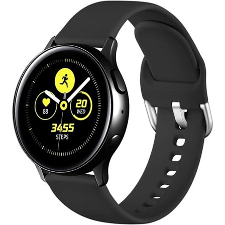 Armband kompatibel med Samsung Galaxy Watch Active / Active2 40mm / 44mm, 20mm mjuka silikonarmband som ersättning för Samsung Galaxy Watch 42