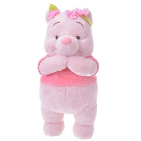 Ny Sakura Cherry Blossom Rosa Puh Bjørn Plysj Fylte Leketøysdukker 22cm Kawaii Nalle Puh Gaver til barn Barn