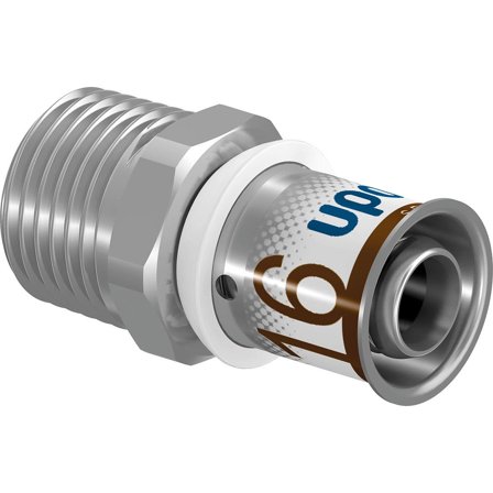 Uponor S Press Plus 1899414 Sovitin suora, ulkokierre 20 x 20 mm, Asennus