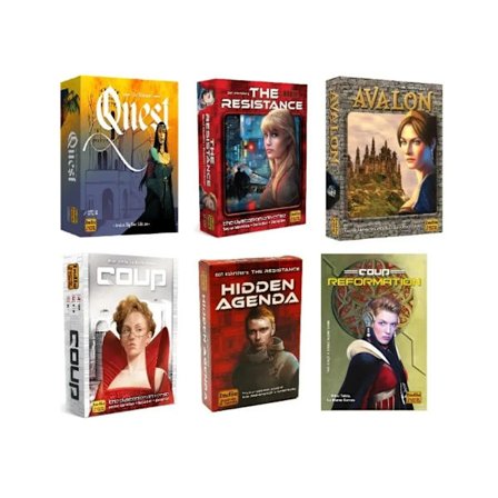 Indiebrädor och kortspel| Motståndsrörelsen: Avalon | Kuppreformation | Motståndet Hidden Agenda | Strategiskt kortspel