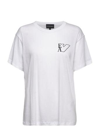 T-Shirt T-shirts & Tops Short-sleeved Hvit Emporio Armani*Betinget Tilbud