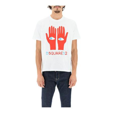 Dsquared2 T-Shirts Hvid, Herre