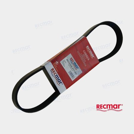 Recmar Drivrem REC31638-ZY3-003 för Båtmotorer i Svart Gummi - Högkvalitativ Reservdel för Marint Bruk