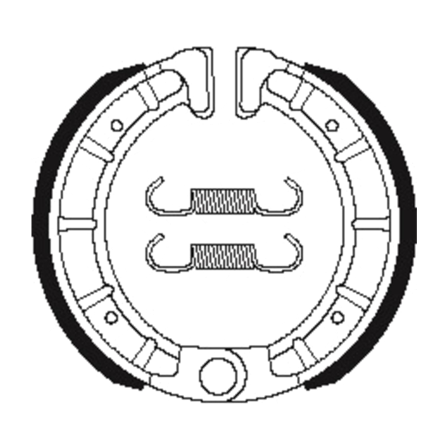 Scarpa Freno Posteriore Scooter Tecnium Organic - Derbi Aventura 50 1996-1997