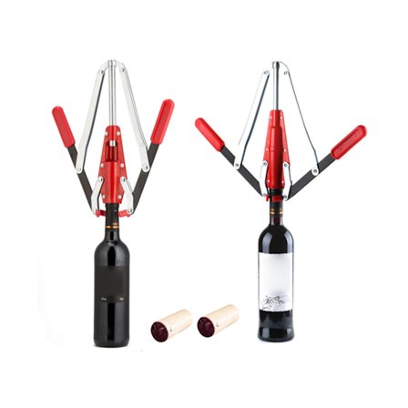 Erinomainen korkituslaite, ruostumattomasta teräksestä valmistettu kädessä pidettävä pullo