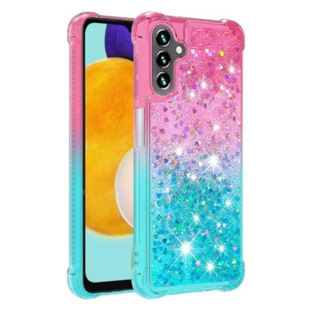Skalo Samsung A04s 4g Kvicksand Glitter Hjärtan Tpu-skal - Rosa- Multifärg