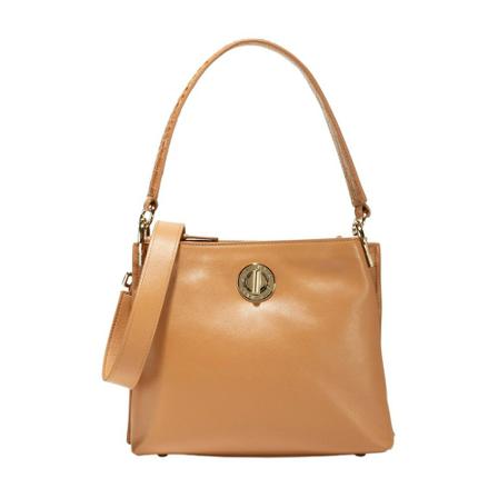 Cole Haan, Small Turnlock Bucket Bag Brązowy, Kobieta, Rozmiar: ONE Size