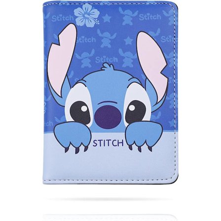 Lær passveske for kvinner og jenter Tegneserie mønster, en, St