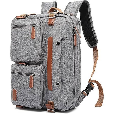 Laptop Ryggsekk, Konvertibel Ryggsekk 17.3 Bære Ryggsekk Reise Ryggsekk Vannavstøtende Ripebestandig Multifunksjonell Håndveske