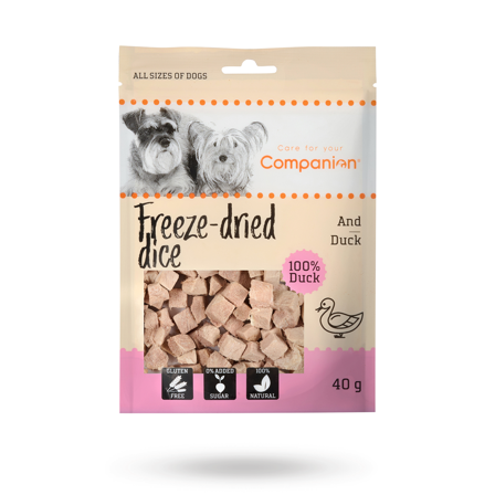 Companion - Companion Freeze Dried Dice And 40g - Matskåler, Hundegobiter & Tyggeben til hund & katt på Doggie.no - Hundegodbiter, Tyggebein & 