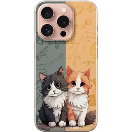 Apple iPhone 16 Pro Läpinäkyvä kuori Kissat