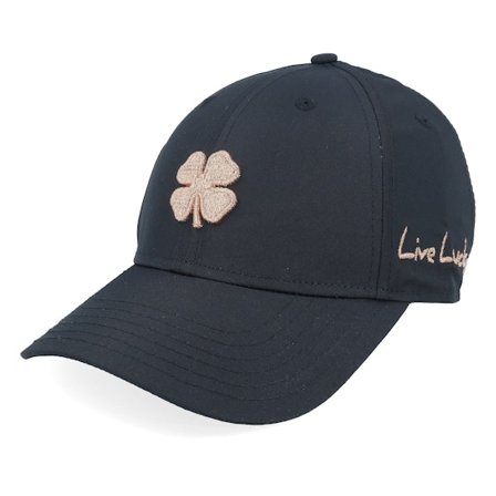 Black Clover - Hollywood Ladies Cap Black/Rose Gold Adjustable Adjustable Black Cap - @ Hatstore