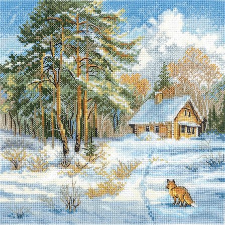 Broderikit Andriana "Frost och sol" 19x19 cm
