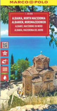 Albania e Macedonia del nord 1:450.000. Ediz. multilingue