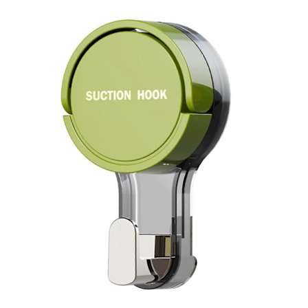 Vedenpitävä kestävä liimautuva vahva imukuppikoukku kätevä keittiötyökalujen ripustin irrotettava makuuhuoneen tarviketeline keltainen[D]