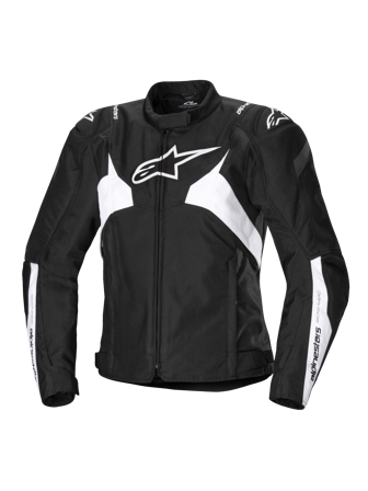 Giacca Moto Donna Alpinestars Stella T-Jaws V4 WP Nero/Bianco S