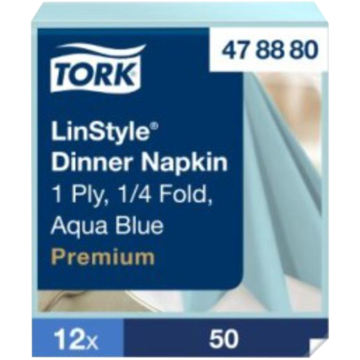 SERVIETT LINSTYLE AQUA 39X39CM
