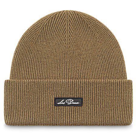 Les Deux | Berretto Wayne color nocciola con logo per uomini - Cappelli da uomo