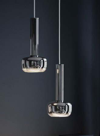 VL 56 taklampe Ø17 - forkrommert høyglans