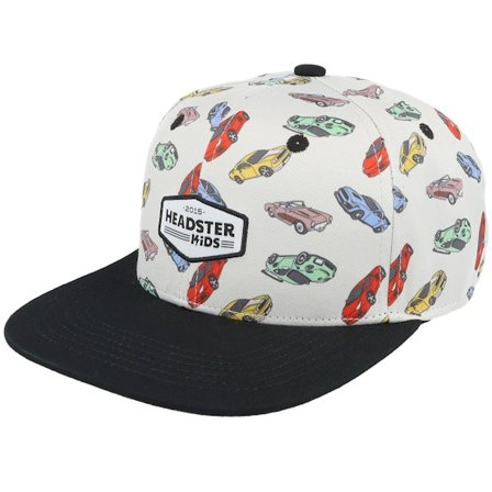 Headster - White snapback Lippis - Kids Pitstop White Sand Snapback @ Hatstore