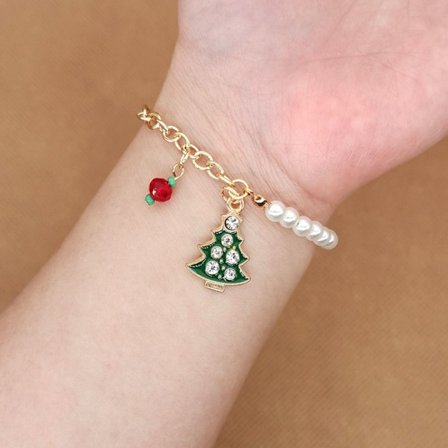 2 STK Julearmbånd Xmas Tree Bangle 5 5
