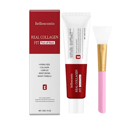 Collagen Tearing Mask Mild Återfuktande Hydrerande Genomskinlig Återfuktande Rengörande Mjuk Hud Tearing Mask