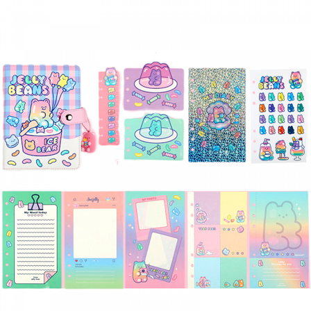 Baoer Pocket Notepad Book Söt tecknad anteckningsbok för barn