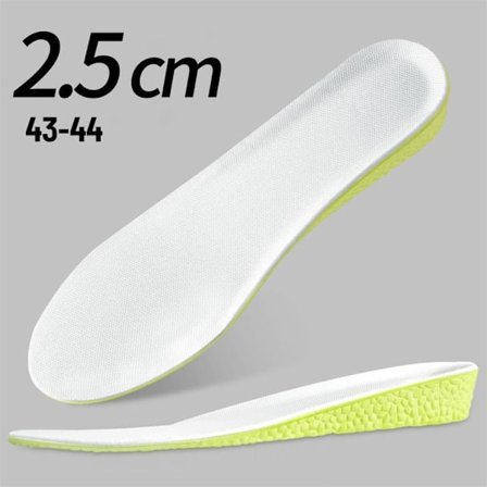 Shoe Lift Memory Cotton Innersåle 43-442,5CM 2,5CM