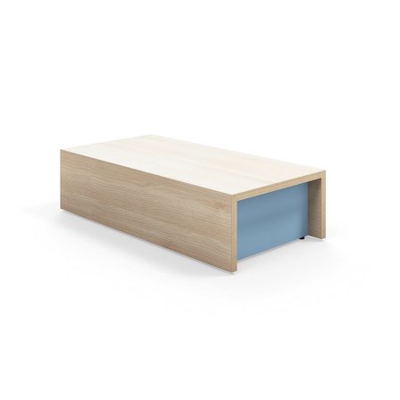 Scenemodul TOGETHER, L800 B400 H200 mm, ask, himmelblå