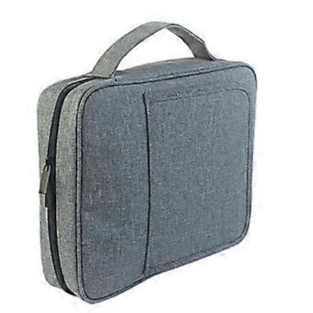 Bibelfodral Opbevaringstaske med Håndtag og Bogstøtte Bibelomslag Bibeltaske til Organisering af Bibelen Grå Grå_yux