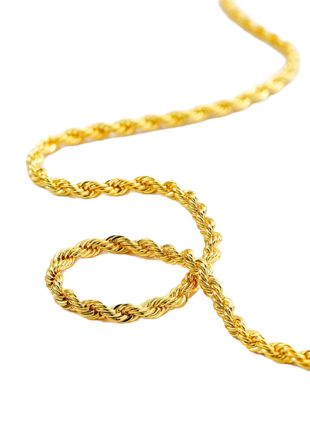 Charlotte Bonde STHLM Signature Stack Rope Chain Smycken & klockor Dam Guld 55 CM