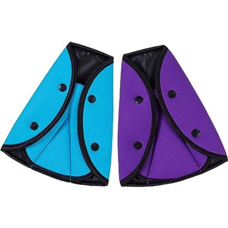 Setebeltebeskytter trekant setebeltejusterer for barn, blå -