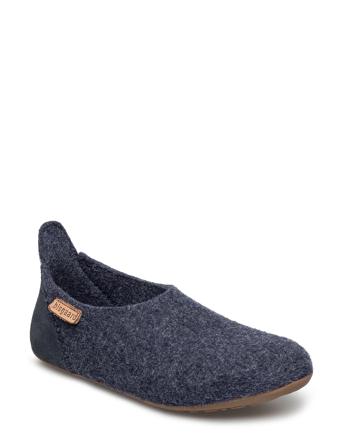 Home Shoe - "Wool Basic" Aamutossut Sisäkengät Sininen Bisgaard