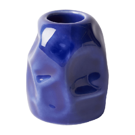 Åhléns Home Ljusstake ORGANIC 6 cm Ljus & ljusstakar Blå ONESIZE