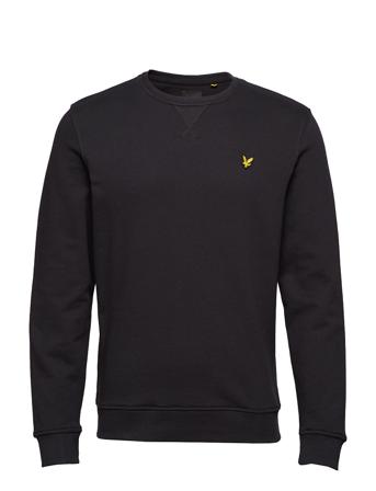 Crew Neck Sweatshirt Sweat-shirt Tröja Svart Lyle & Scott