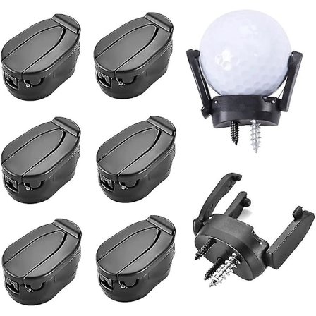 6-pak Golf Bold-opsamlingsgreb Foldbare Golf Bold-opsamlingsklore Sugkopper Placer På Puttergreb