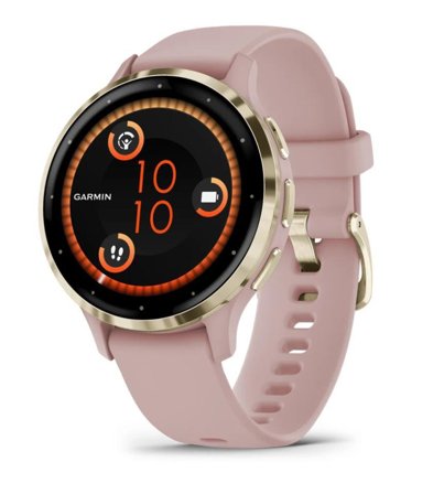 Garmin Venu 3S - støvrose - smartklokke med bånd - 8 GB