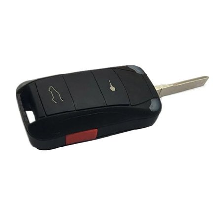 Bilnyckelskal till vikbar nyckel – kompatibelt med Porsche 2+1-knappar
