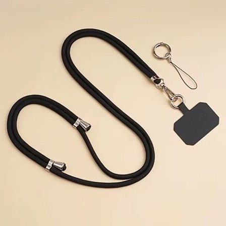 1 st Crossbody Lanyard Halsband Rem Universal Mobiltelefon Justering Långt Hängande Rep Med Clip Anti-Lost Lanyard