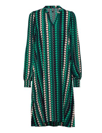 Cusuzy Giselle Ls Dress Knelang Kjole Multi/mønstret Culture*Betinget Tilbud