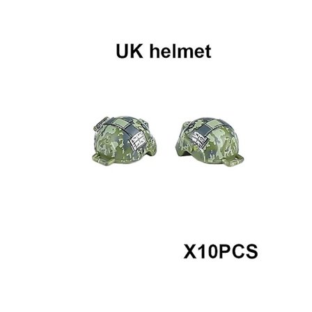 Militära byggklossar Soldatfigurer Gåvor Leksaker Vapen Gevär Special Force SWAT Arméväst Hjälm Explosionssäkra kläder MOC Fingerfärdighetsspel