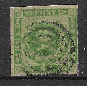 Danmark 1858 - AFA 8 - Stemplet