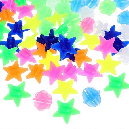 72 stk. Cykelhjul Eger Perler Cykel Plastik Klip Eger Perler Dekorationer Eger Kugler