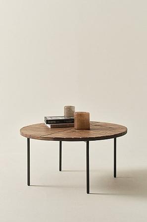 Jotex - Salontafel ø 80 Cm Zwart/hout Zwart/hout - NEHRU - Koop Salontafels bij Jotex